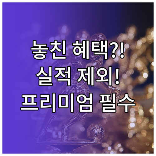 프리미엄 카드 혜택 누락 방지 실적 ..