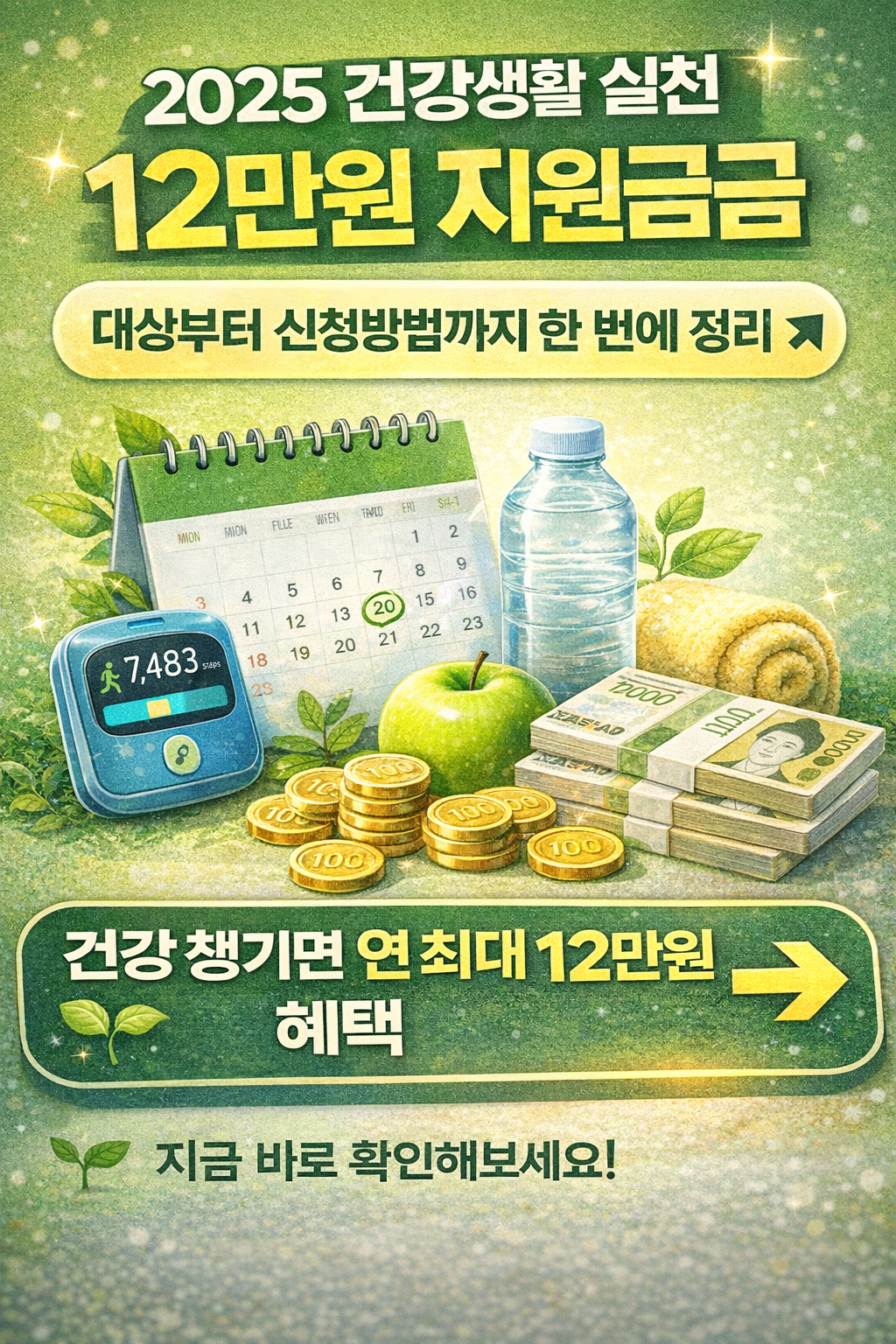 건강생활 실천 12만원 지원금 대상부터 신청방법