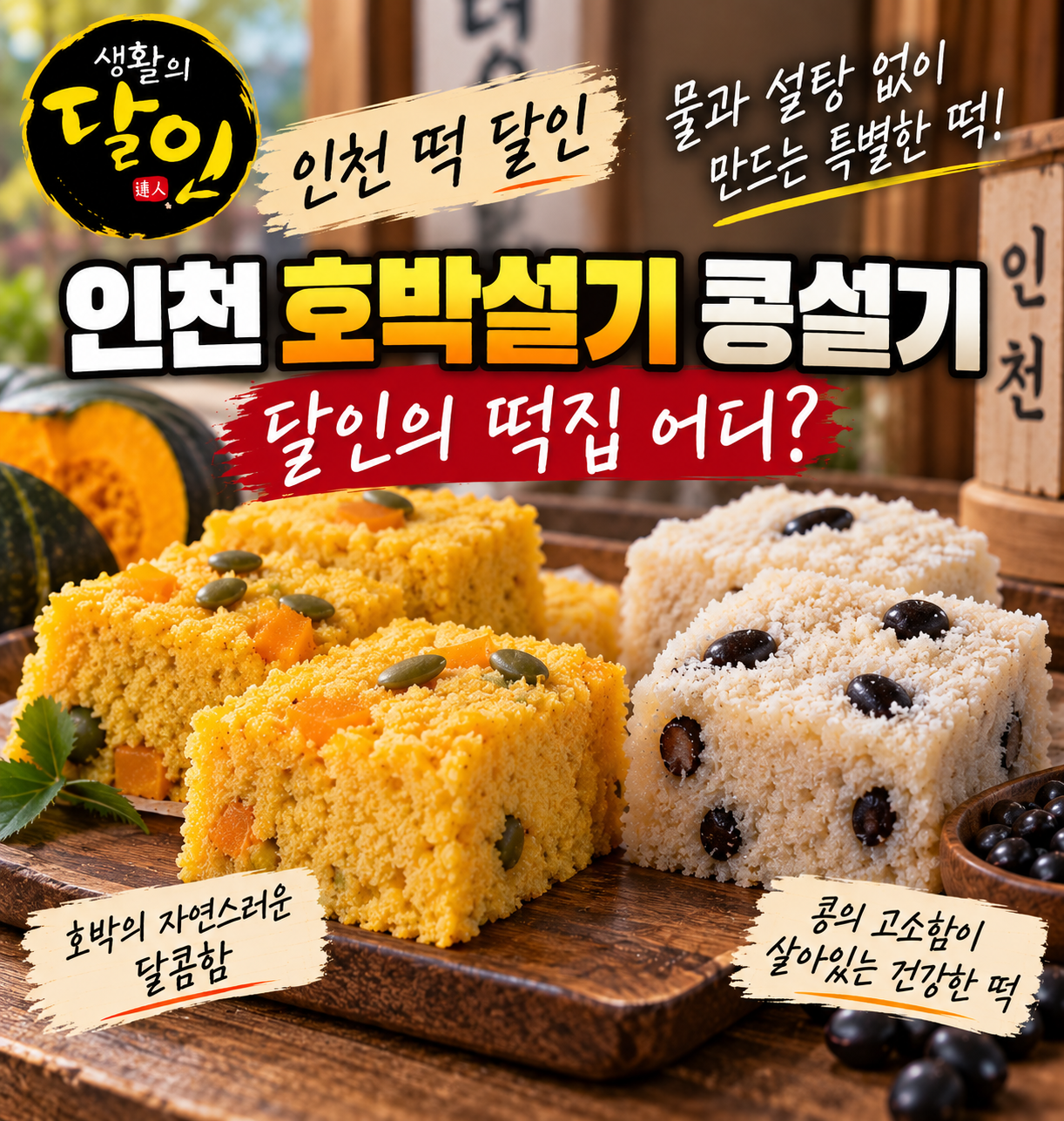 생활의달인 인천 호박설기 콩설기