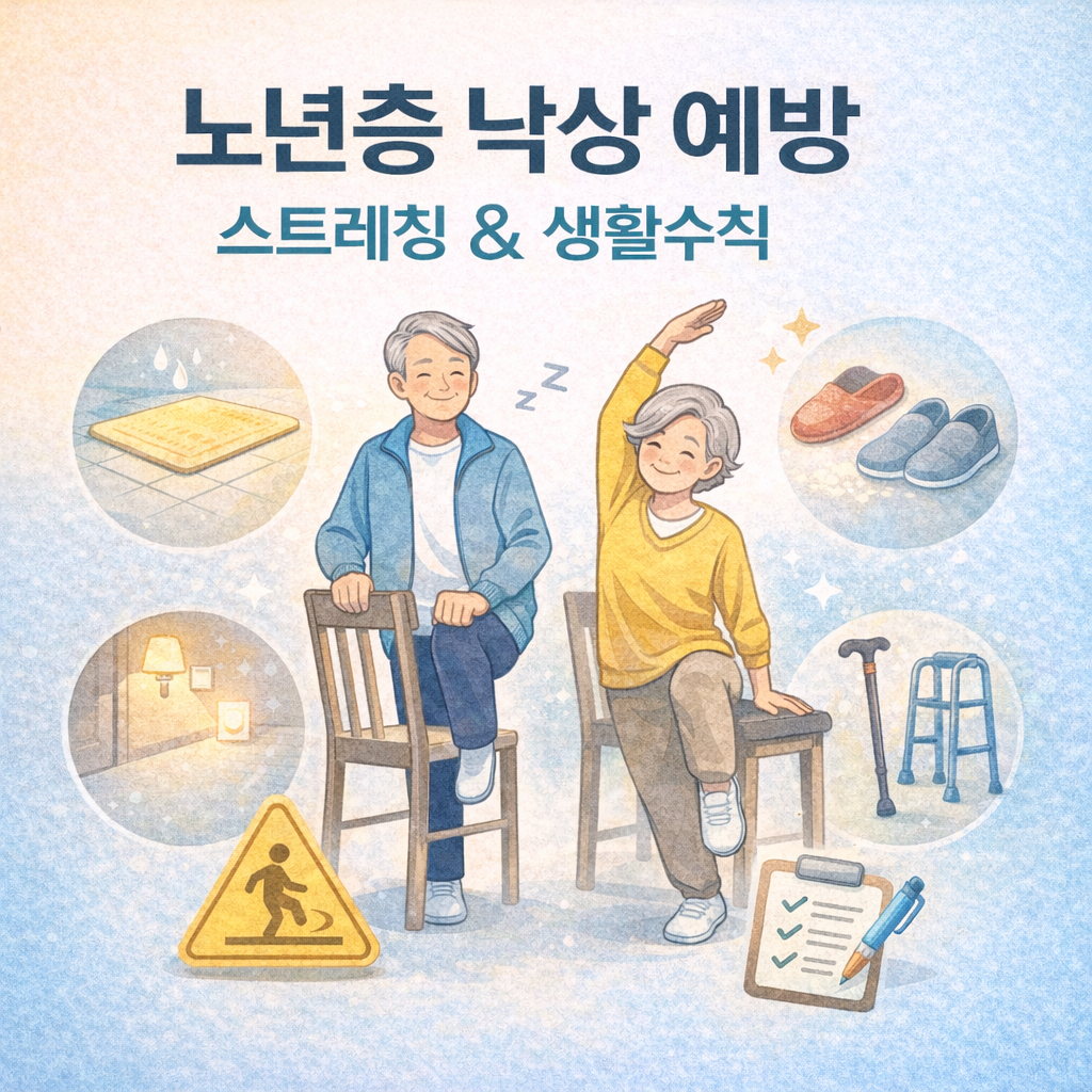 노년층 낙상 예방 스트레칭 &amp; 생활수칙 / 넘어지기 전에 반드시 지켜야 할 안전 루틴