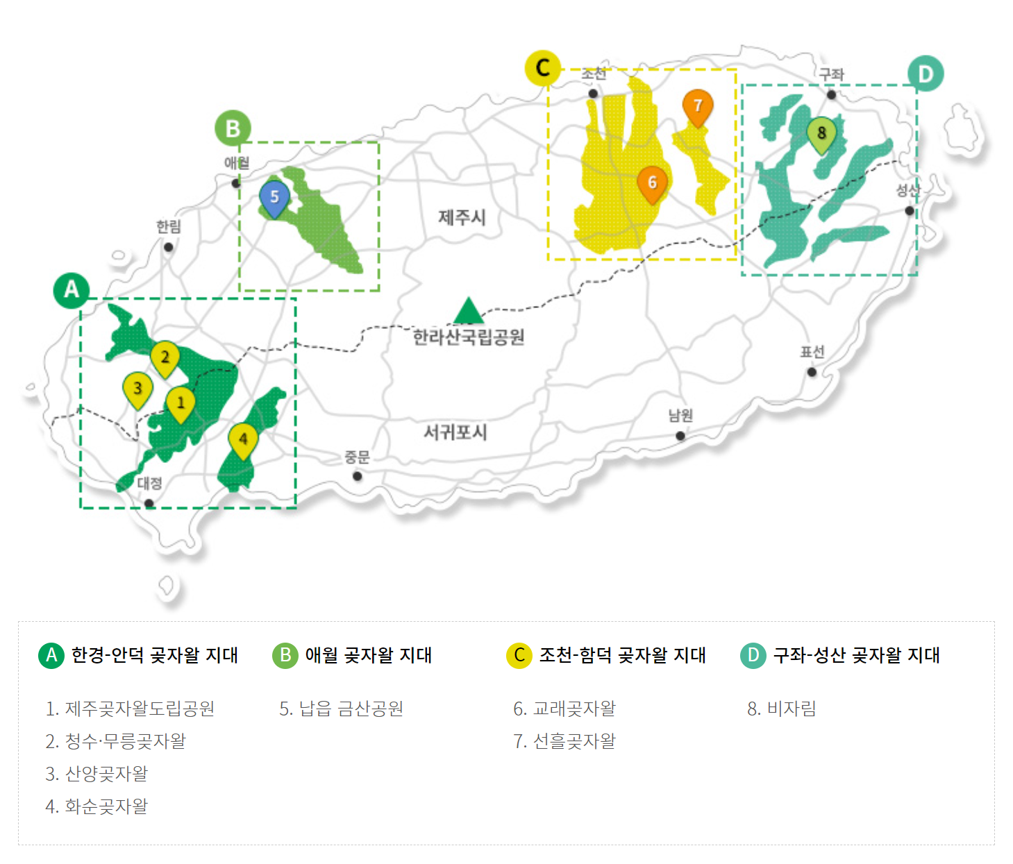 제주도 곶자왈 지대