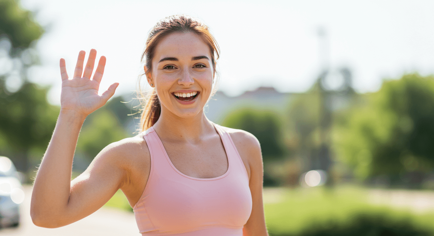 면역력이 강한 운동녀