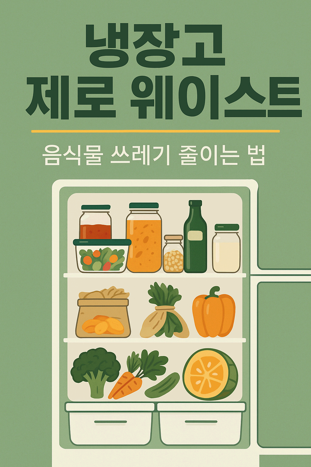 냉장고 속 제로 웨이스트 음식물 쓰레기 줄이는 5가지 실전 습관