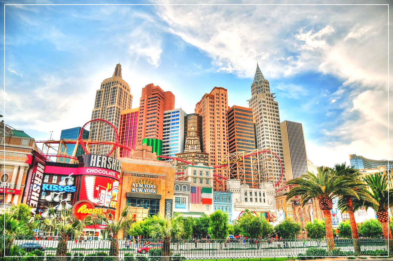 라스베이거스의 빽빽한 건물들