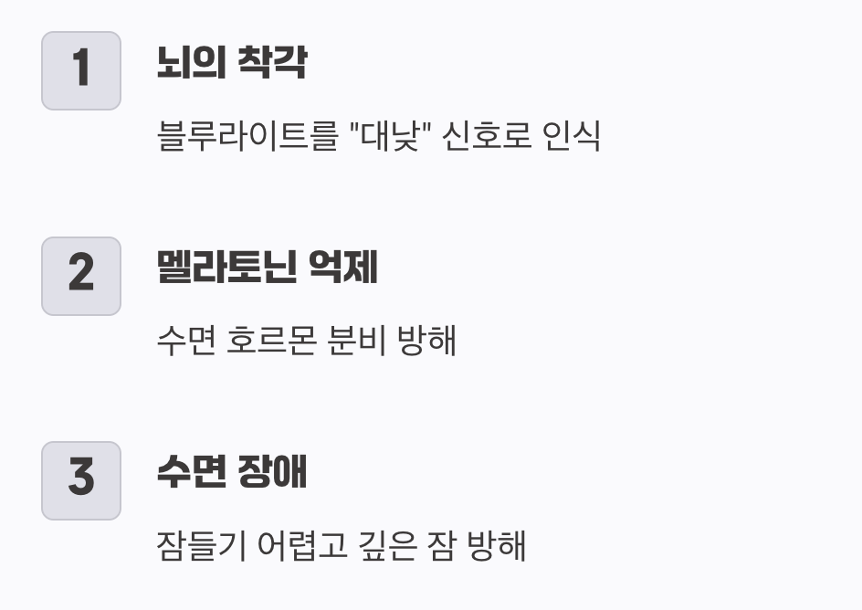 수면을 방해하는 명백한 범인