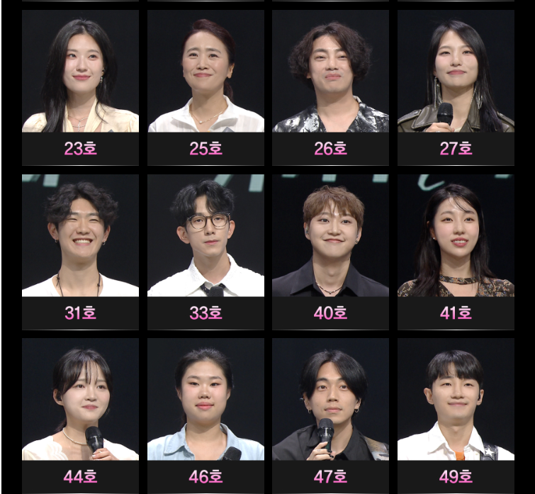 '싱어게인3' 2라운드 진출 가수