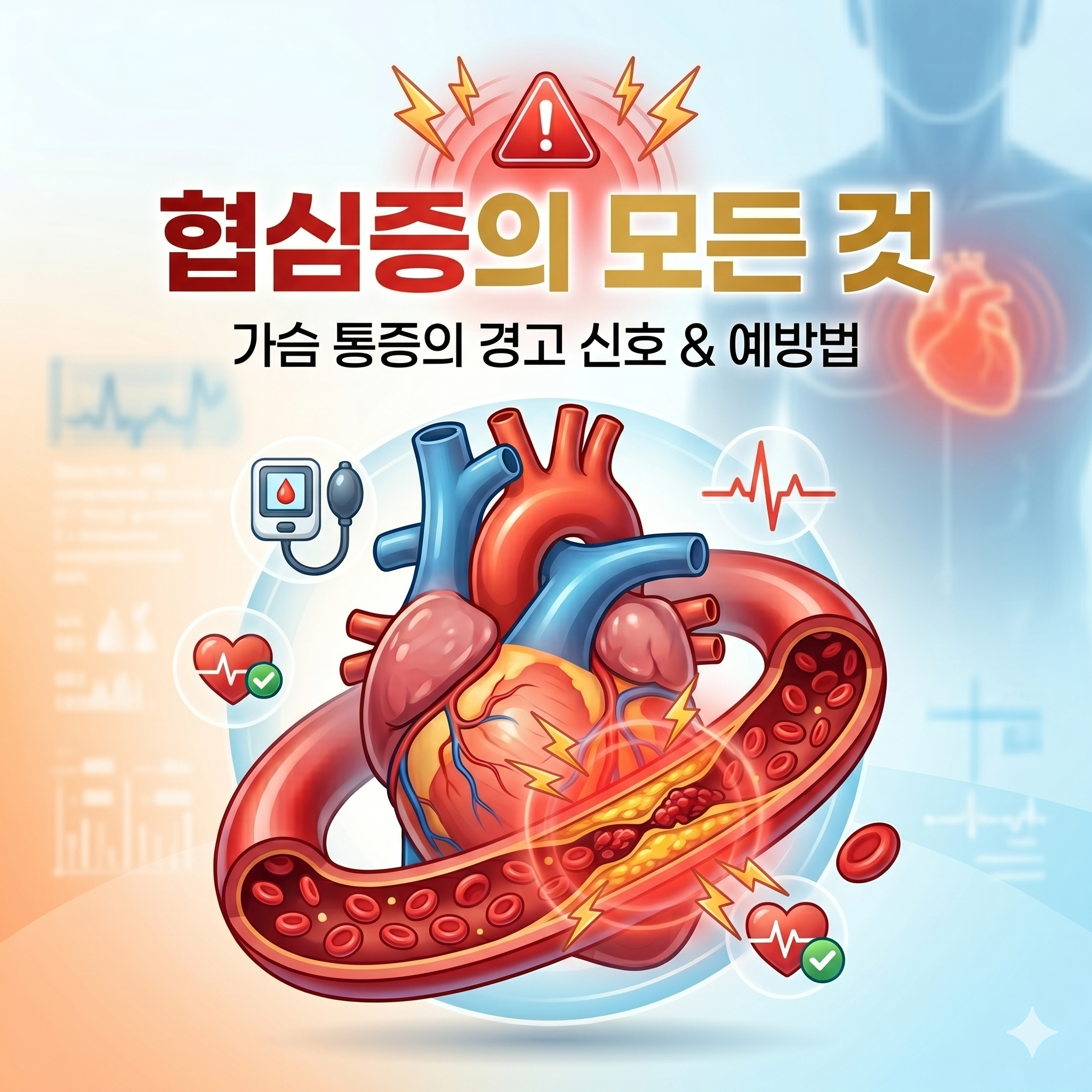 가슴 통증이 보내는 경고 신호 협심증의 증상과 예방법