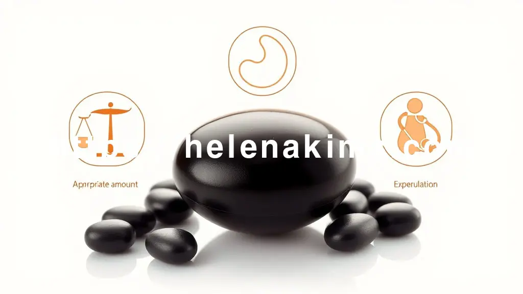 깔끔한 밝은 배경에 검은콩이 놓여 있고, 주변에는 과유불급, 소화 불편, 전문의 상담이라는 아이콘이 있는 이미지.