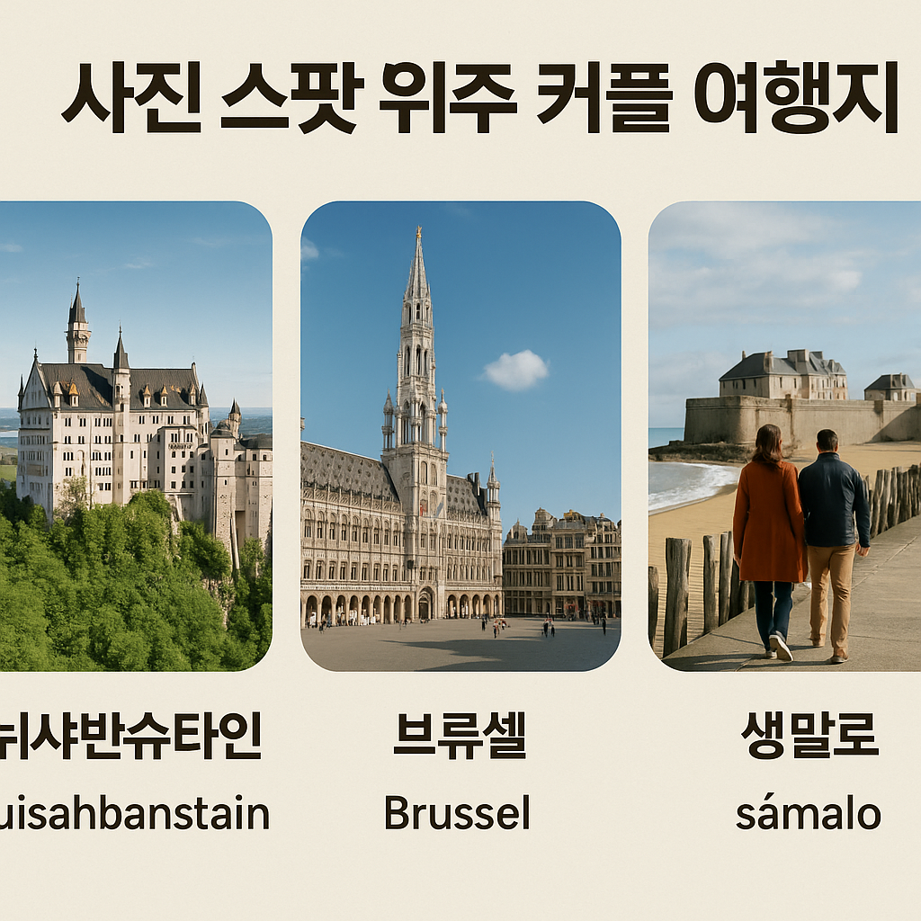사진 스팟 위주 커플 여행지 이미지