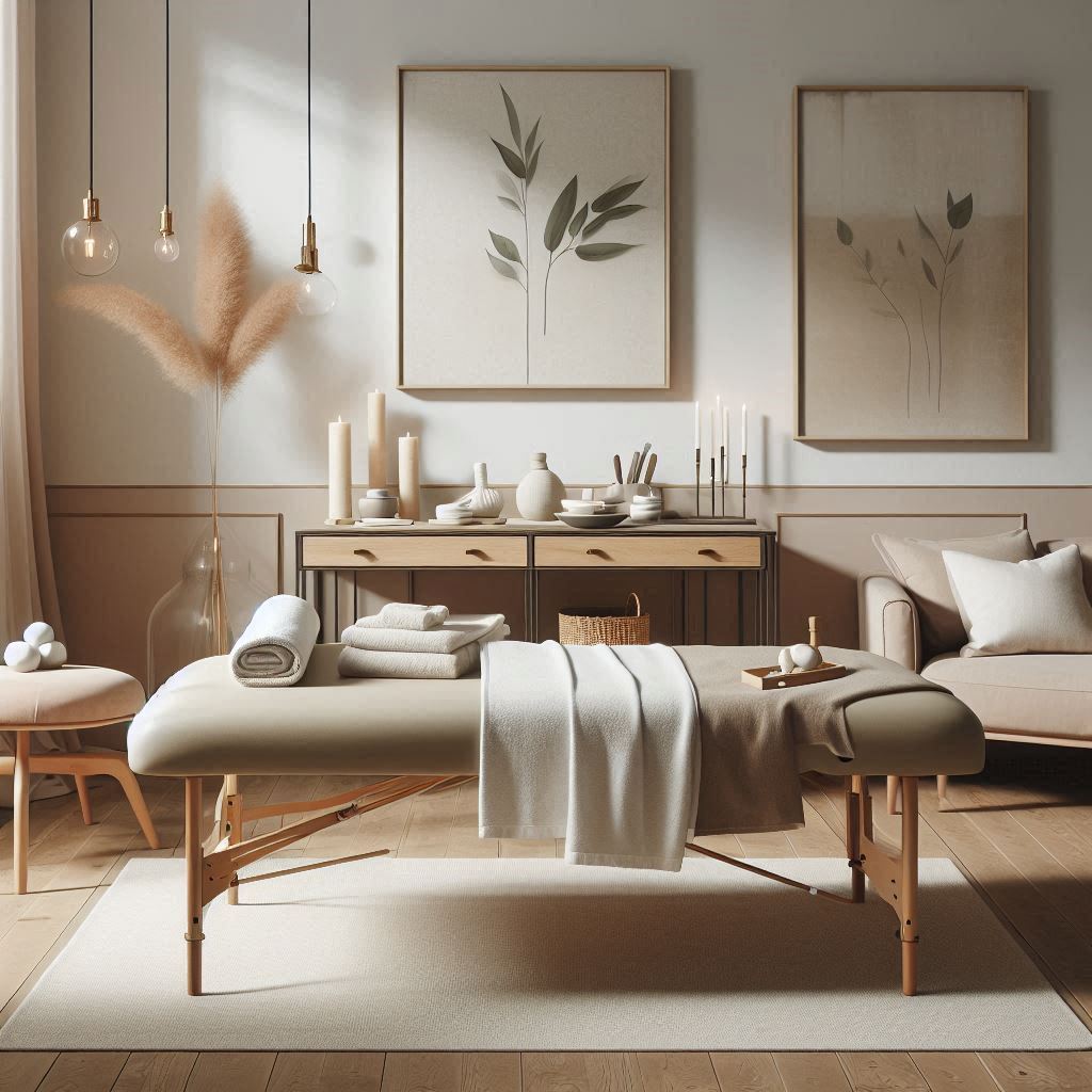 피부,체형관리 샵 배경