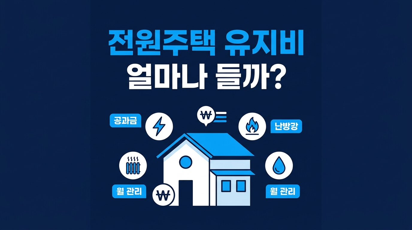 전원주택 유지비 얼마나 들까?