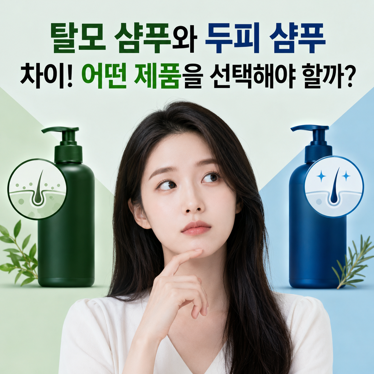탈모 샴푸와 두피 샴푸 차이