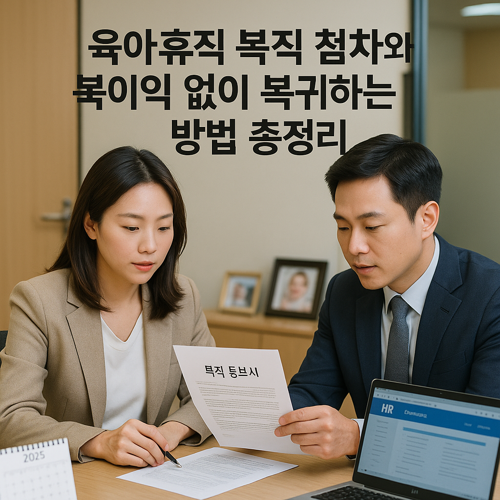 육아휴직 복직 절차와 불이익 없이 복귀하는 방법 총정리