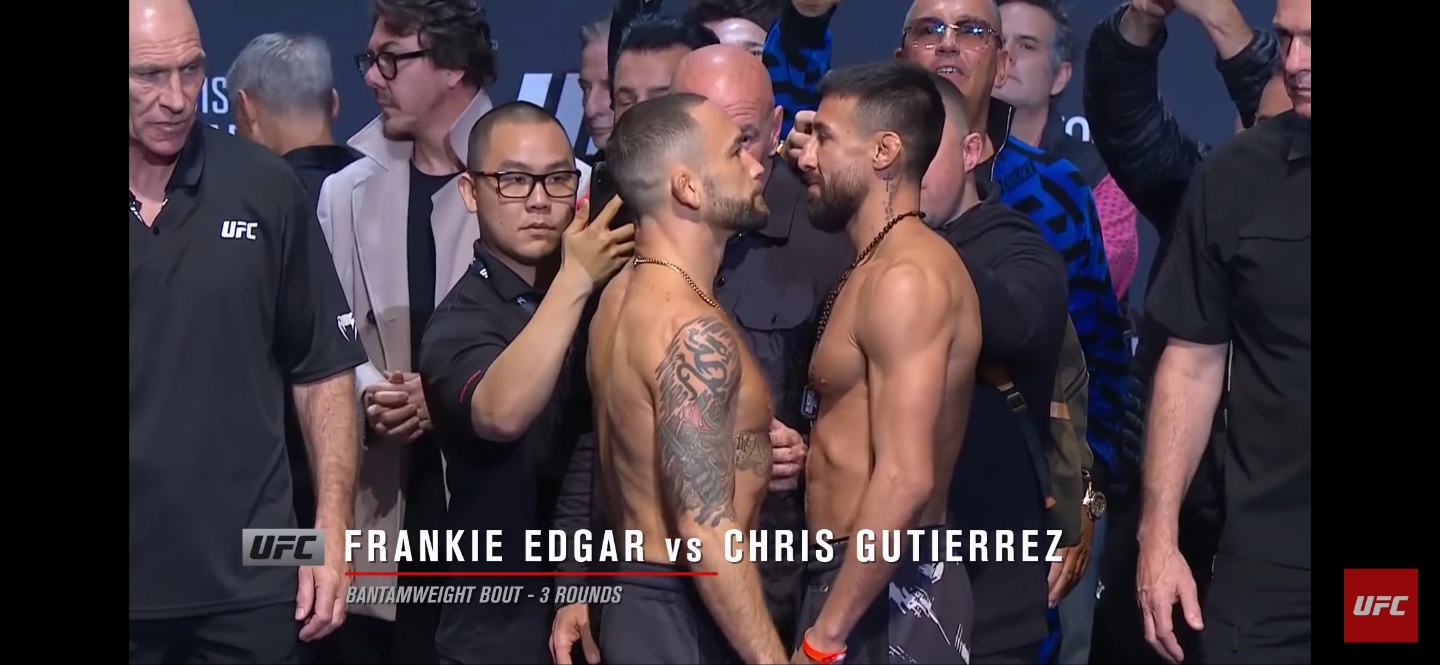 밴텀급 : 프랭키 에드가 vs 크리스 구티에레스