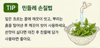 민들레 된장국이미지