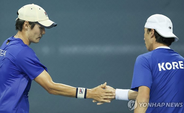 테스니 남자 복식조 동메달 획득, 권순우-홍성찬