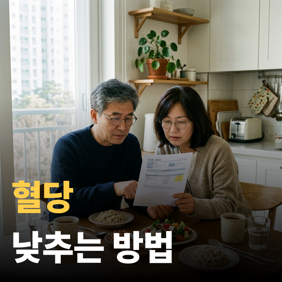 혈당 낮추는 방법