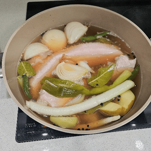 요리 완전 못하는 내가 인덕션으로 수육 성공