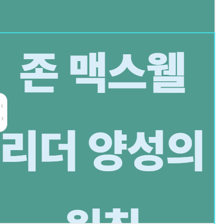 리더 양성의 원칙 책 정보