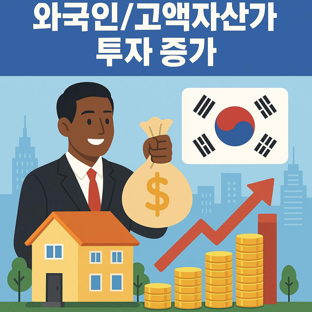 한국 부동산 시장 외국인/고액자산가 투자 증가