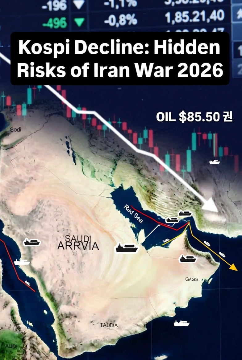 이란전쟁 코스피 하락 관련 그림