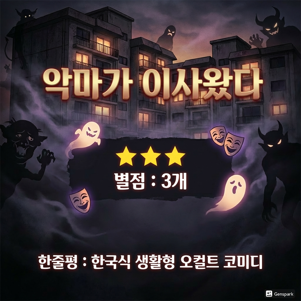 악마가 이사왔다의 썸네일 이미지
영화 제목, 별점, 한줄평과 영화와 유사한 느낌의 이미지