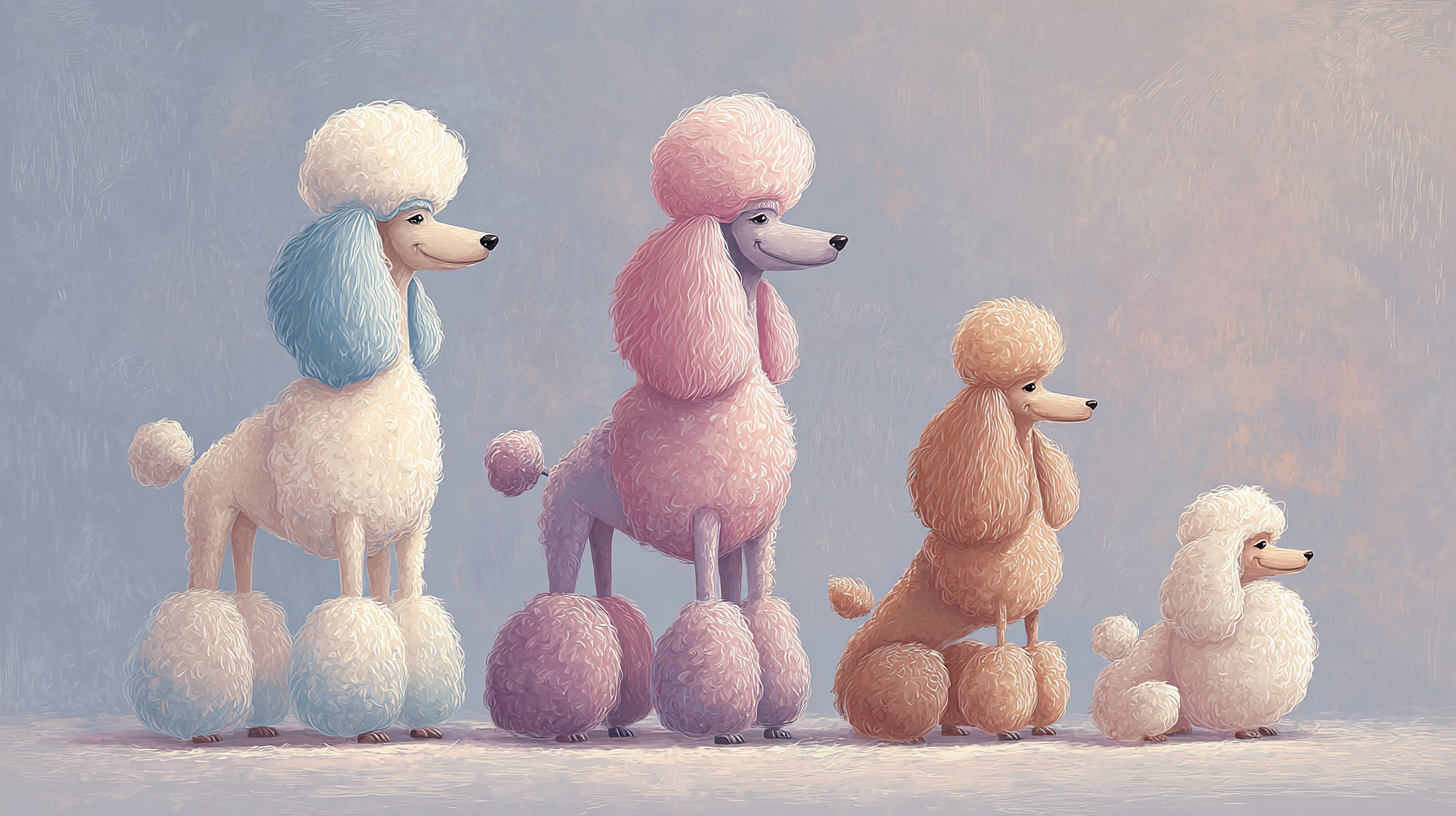 푸들 종류와 순종 구별법