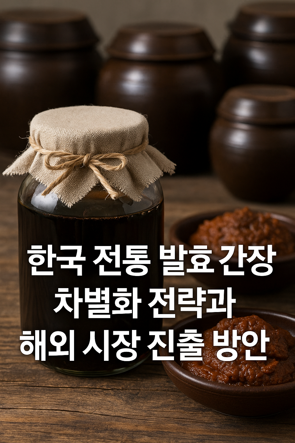 K-발효 간장의 차별화 전략과 해외 시장 진출 방안