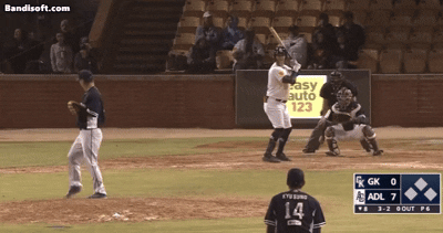 50세 현역 복귀 구대성 감독 질롱코리아 구원 등판 투구폼 GIF