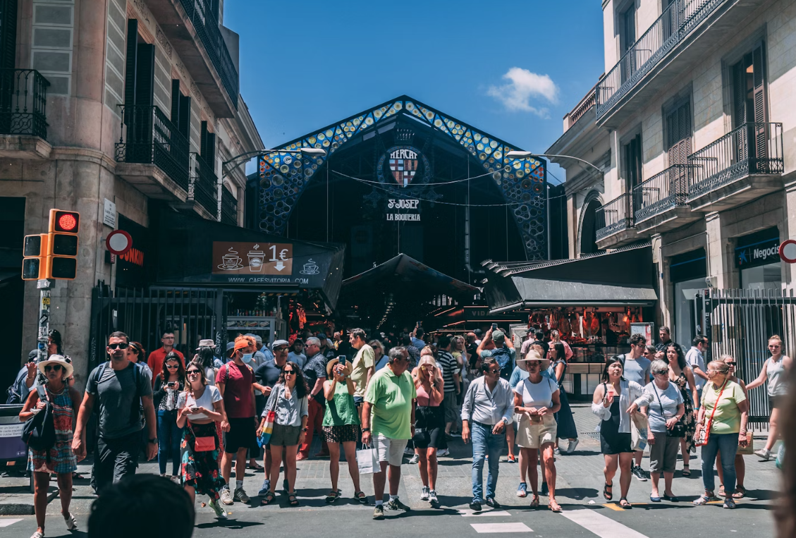 스페인 바르셀로나 라 보케리아 시장 사진