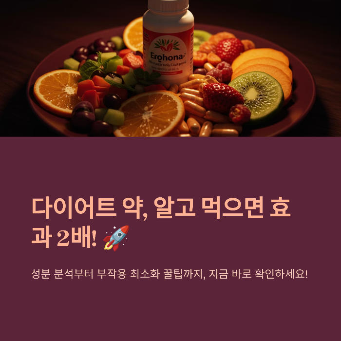 다이어트 약 먹기 전에 꼭 봐야 할 필수 정보