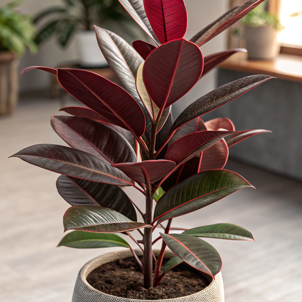 고무나무 버건디