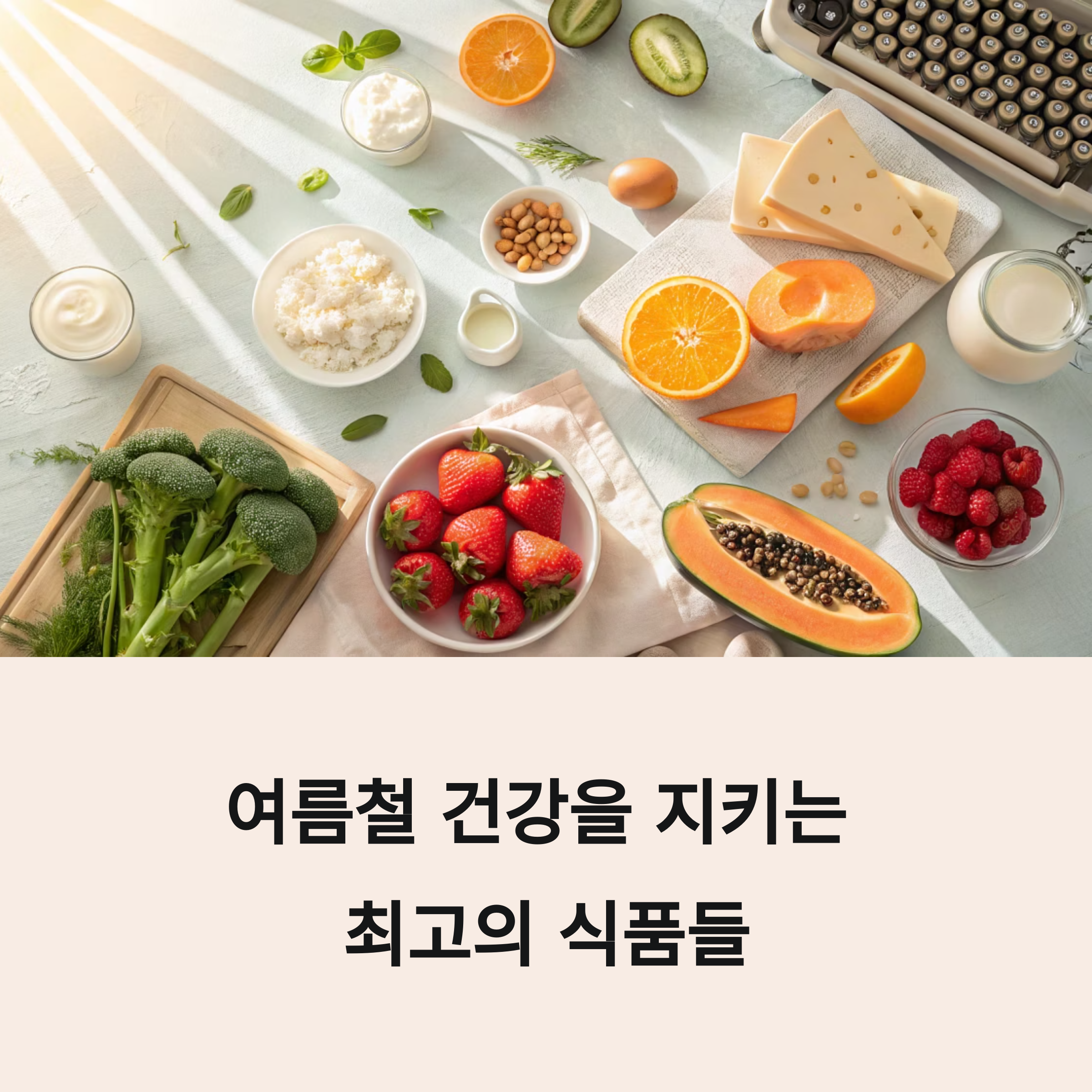 더위에 강한 몸 만들기! 2025년 여름철 건강식품 완전 정복 가이드