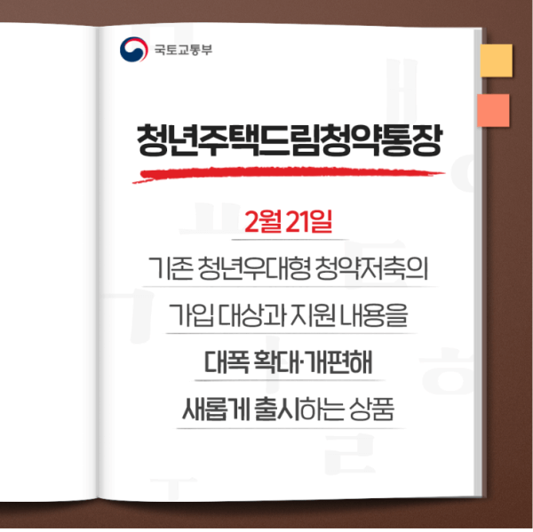청년주택 드림 청약통장