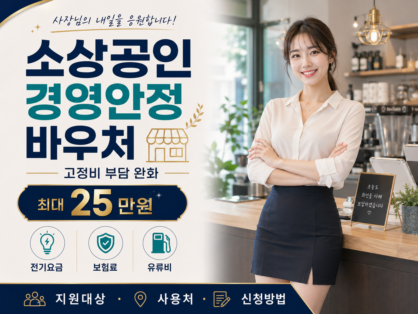 소상공인 경영안정 바우처 25만원 지원대상 사용처 신청방법 안내