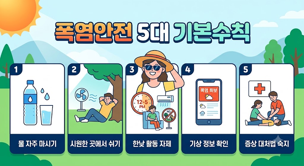 폭염안전 5대 기본수칙