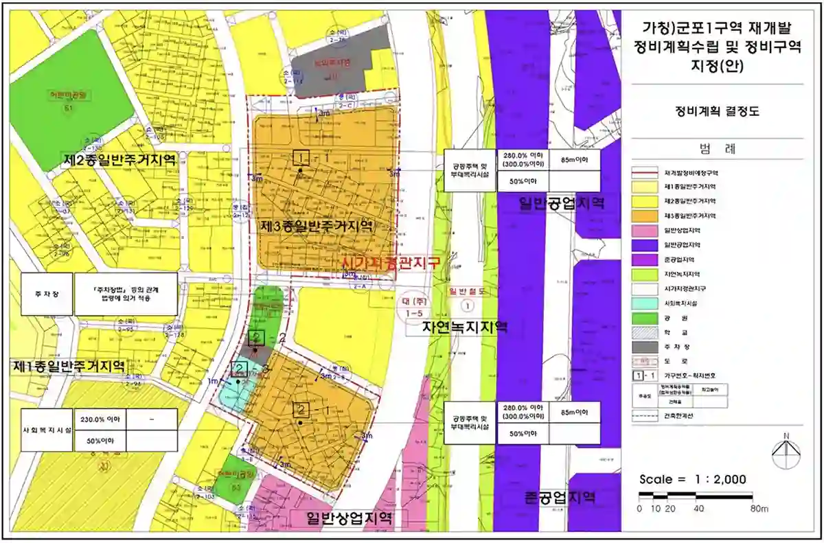 군포1구역-재개발-정비구역-지정안