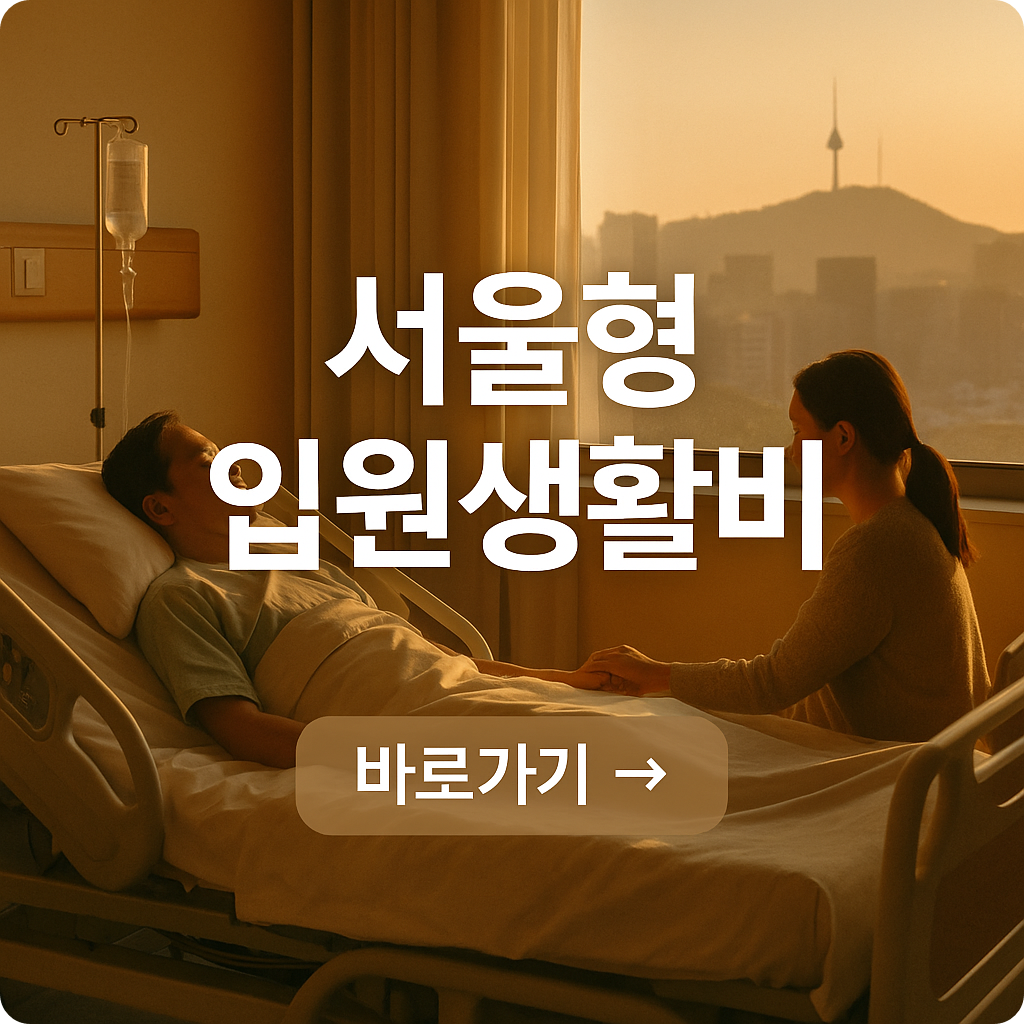 서울형 입원생활비 신청방법 2025