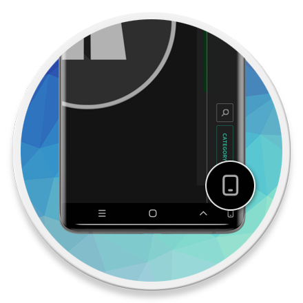 삼성 갤럭시 수동 회전 로고