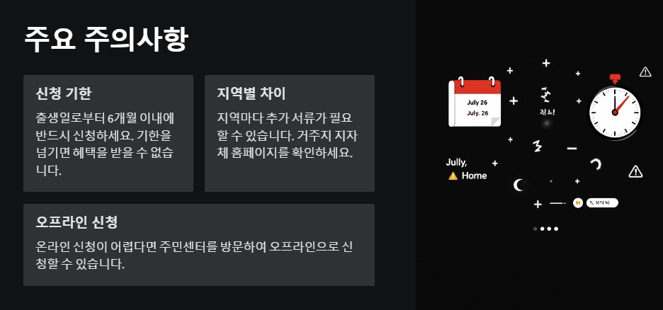 2025 출산지원금 신청방법