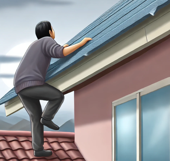 지붕 위로 기어오르는 꿈