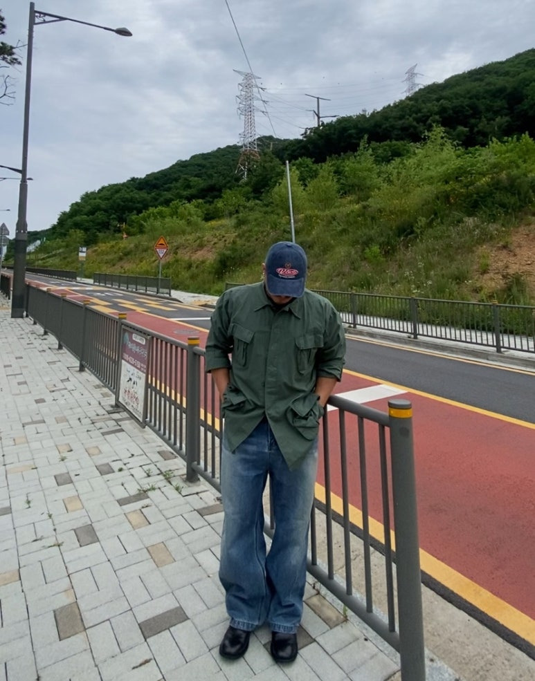 데일리룩('26. 6. 7.)브이투 스톤워싱 빈티지 볼캡, 로스코 4687 베트남 립스탑 정글퍼티그 재킷 셔츠, 에러스익셉티드 왁스드 데님팬츠, 킨치 808 더비슈즈, 카시오 A158W-1 클래식 실버