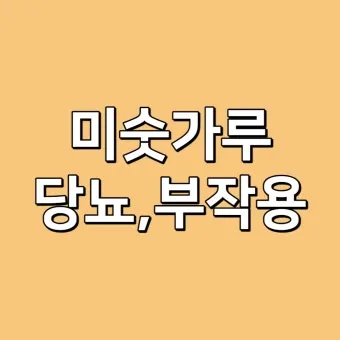 미숫가루 당뇨에 좋은가요 건강하게 먹는법 효능 부작용 혈당 gi지수로_3
