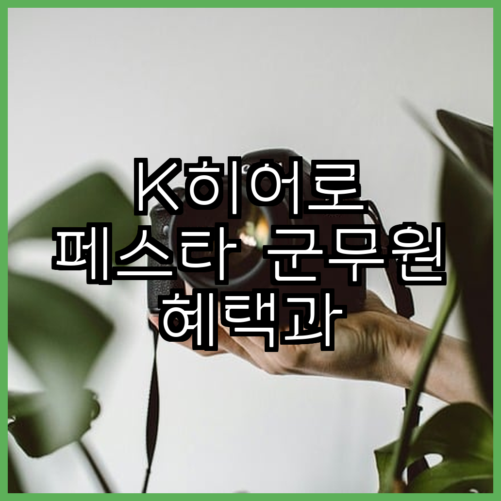 K히어로 페스타 군무원 혜택과 삼성전자 참여