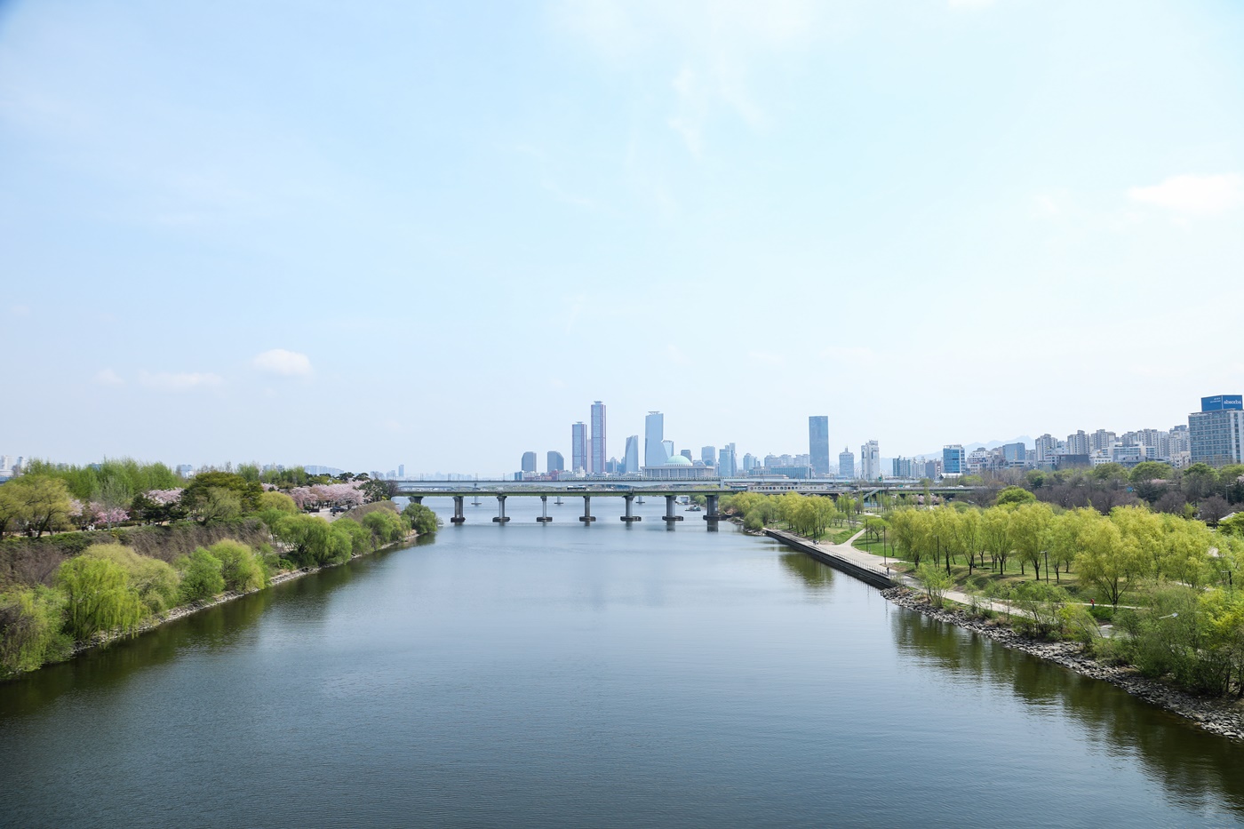한강공원 전면 풍경 사진