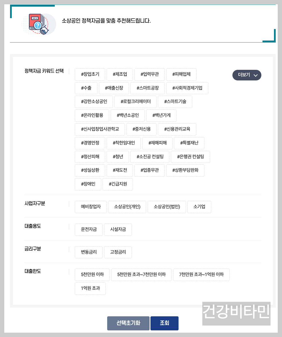 2025년 소상공인 정책자금 사전결과 미리보는 1분 진단