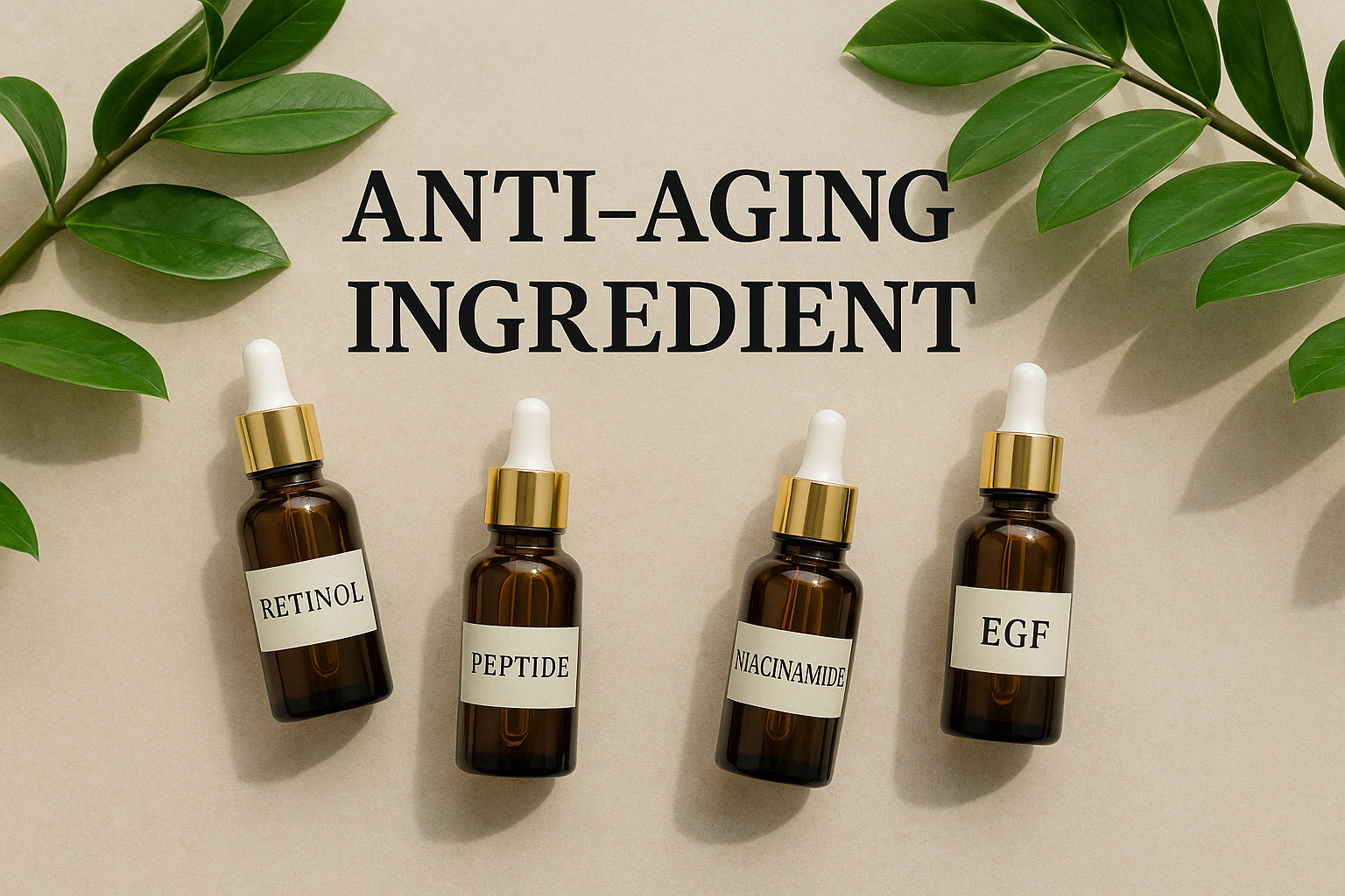 안티에이징을 위한 최신 성분 이미지