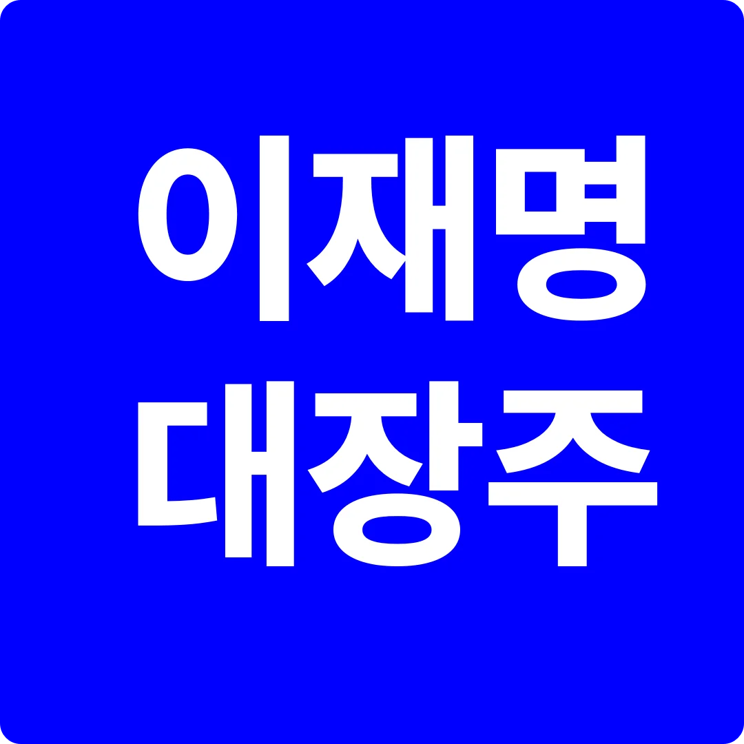 이재명 관련주 테마주 대장주
