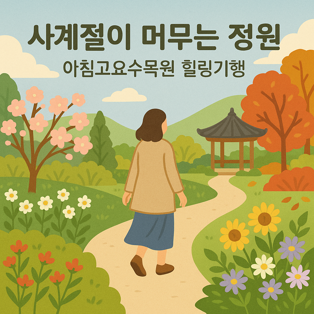 사계절이 머무는 정원, 아침고요수목원 힐링기행