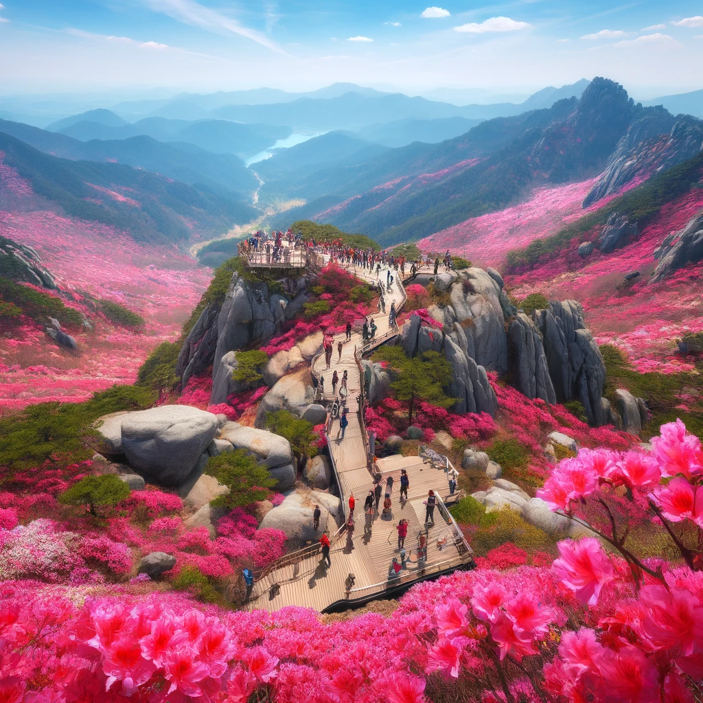 대구 비슬산 진달래축제 사진